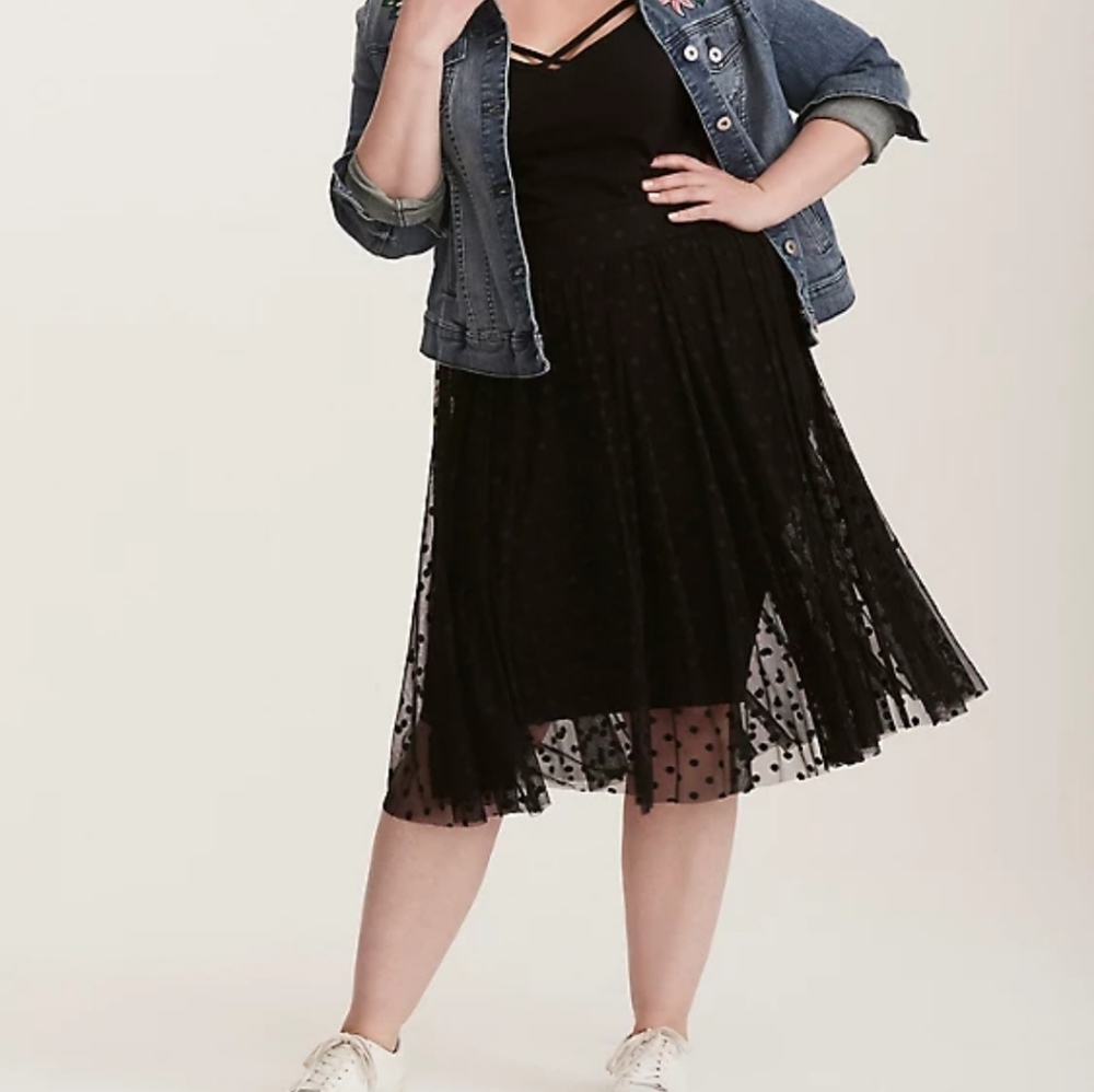 TORRID Polka Dot Skirt Size 4